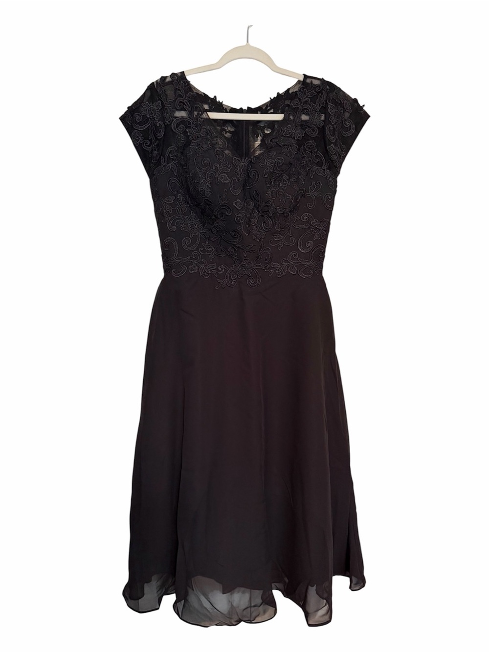 NWT Mother of the Bride A Line Lace Dress Tea Length Wedding Guest Size 10